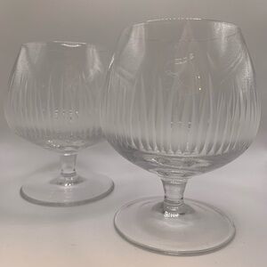 Pair of Elegant Crystal Brandy Snifters